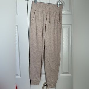 Lululemon beige still chill jogger. Size 2